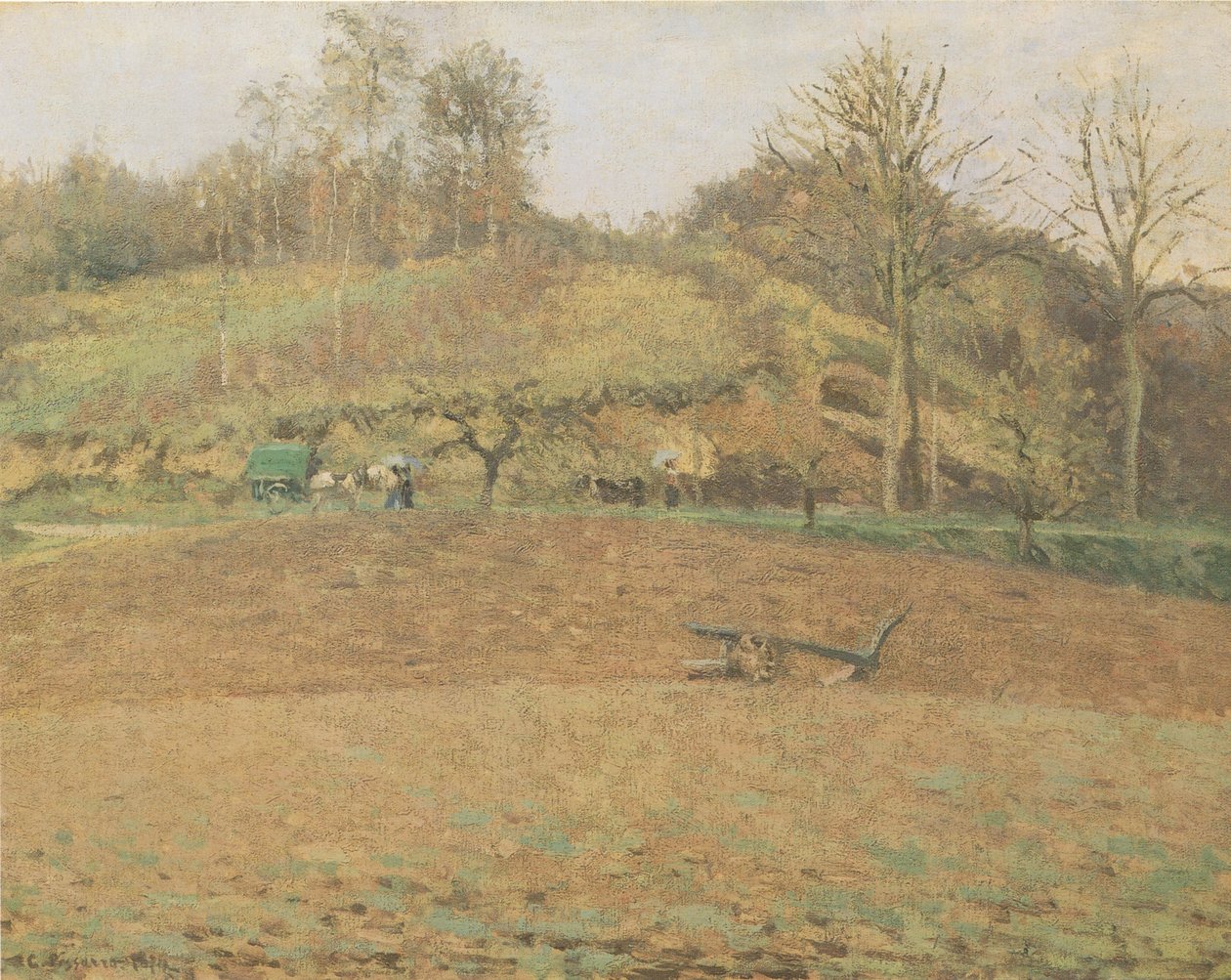 Szántott föld alkotó: Camille Jacob Pissarro