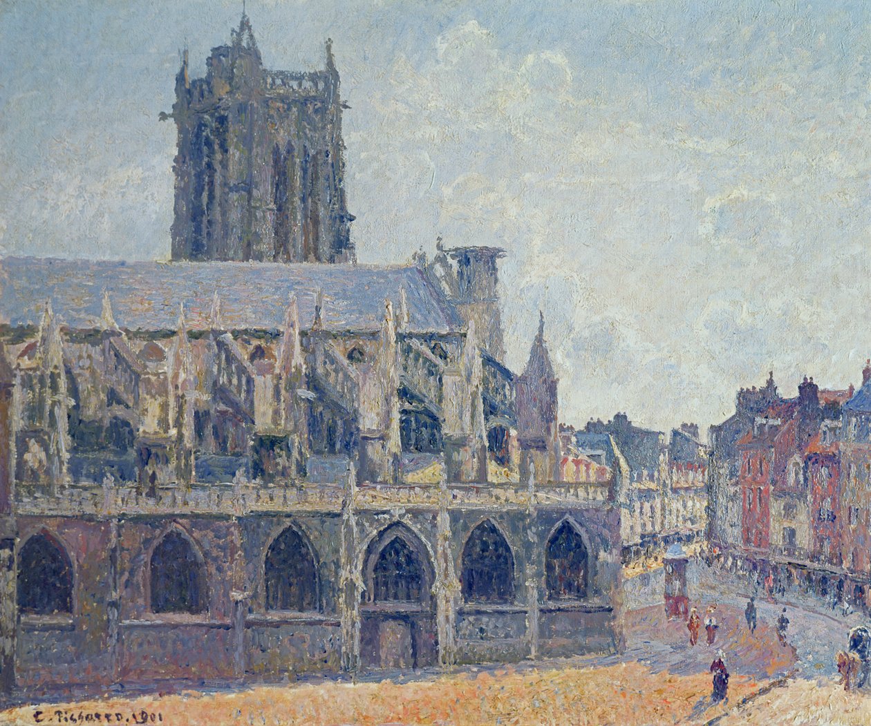 Szent Jacques templom Dieppe-ben, 1901 alkotó: Camille Jacob Pissarro