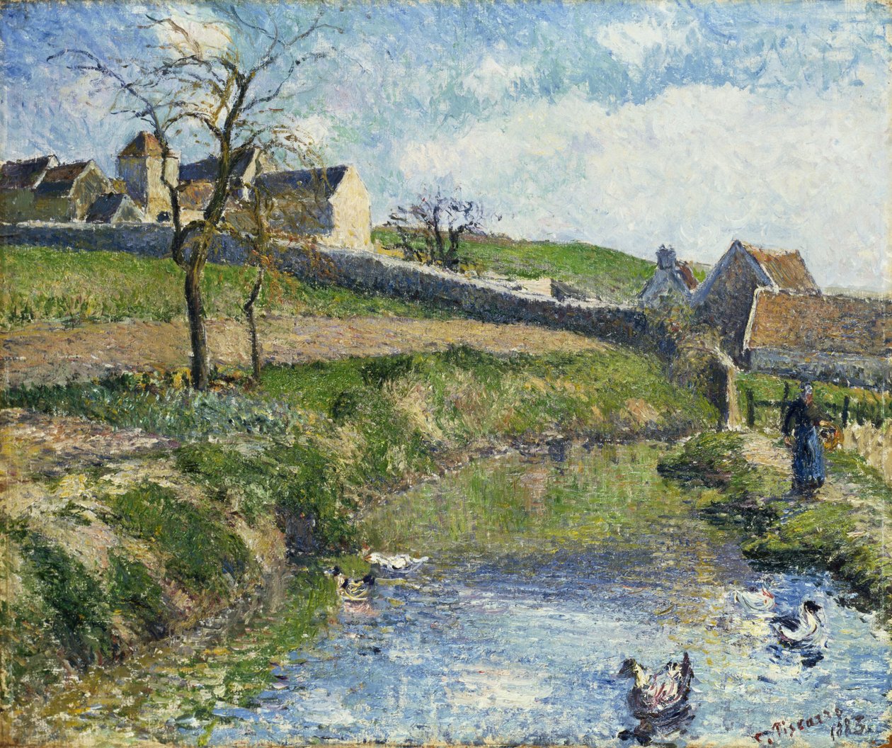 Az osnyói tanya, 1883 alkotó: Camille Jacob Pissarro
