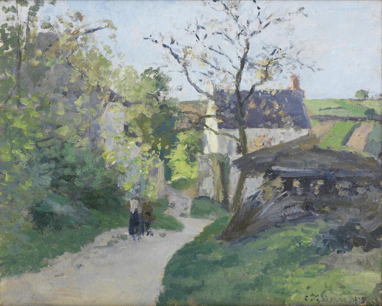 A nagy árvíz az Ermitázsban alkotó: Camille Jacob Pissarro