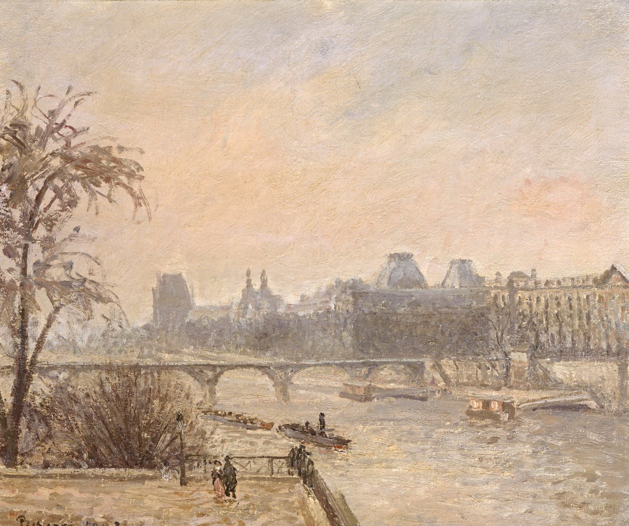A Szajna és a Louvre, 1903 alkotó: Camille Jacob Pissarro
