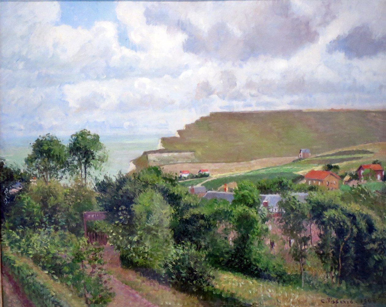 Kilátás Bernevalra alkotó: Camille Jacob Pissarro