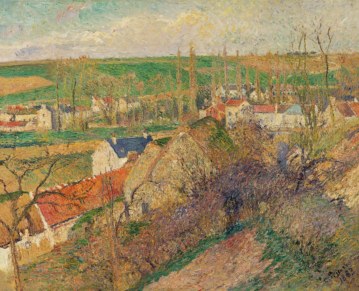 Kilátás Osny falujára alkotó: Camille Jacob Pissarro