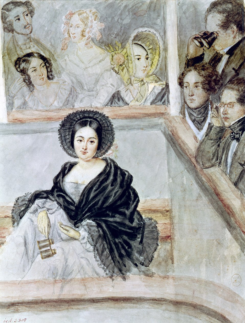 Marie Duplessis (1824-47) a Színházban alkotó: Camille Joseph Etienne Roqueplan