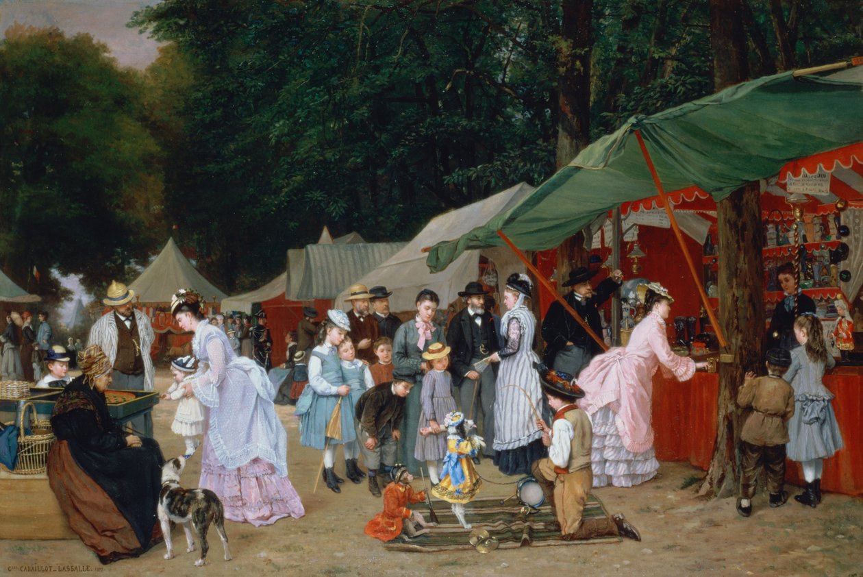 A vásáron, 1877 alkotó: Camille Leopold Cabaillot Lasalle