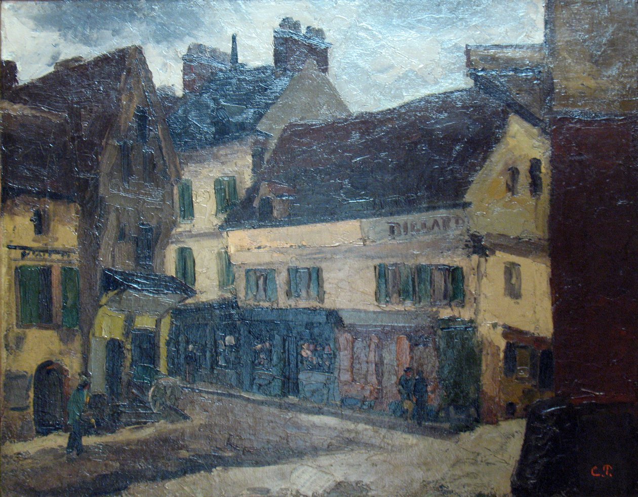 Egy tér La Roche-Guyonban alkotó: Camille Jacob Pissarro