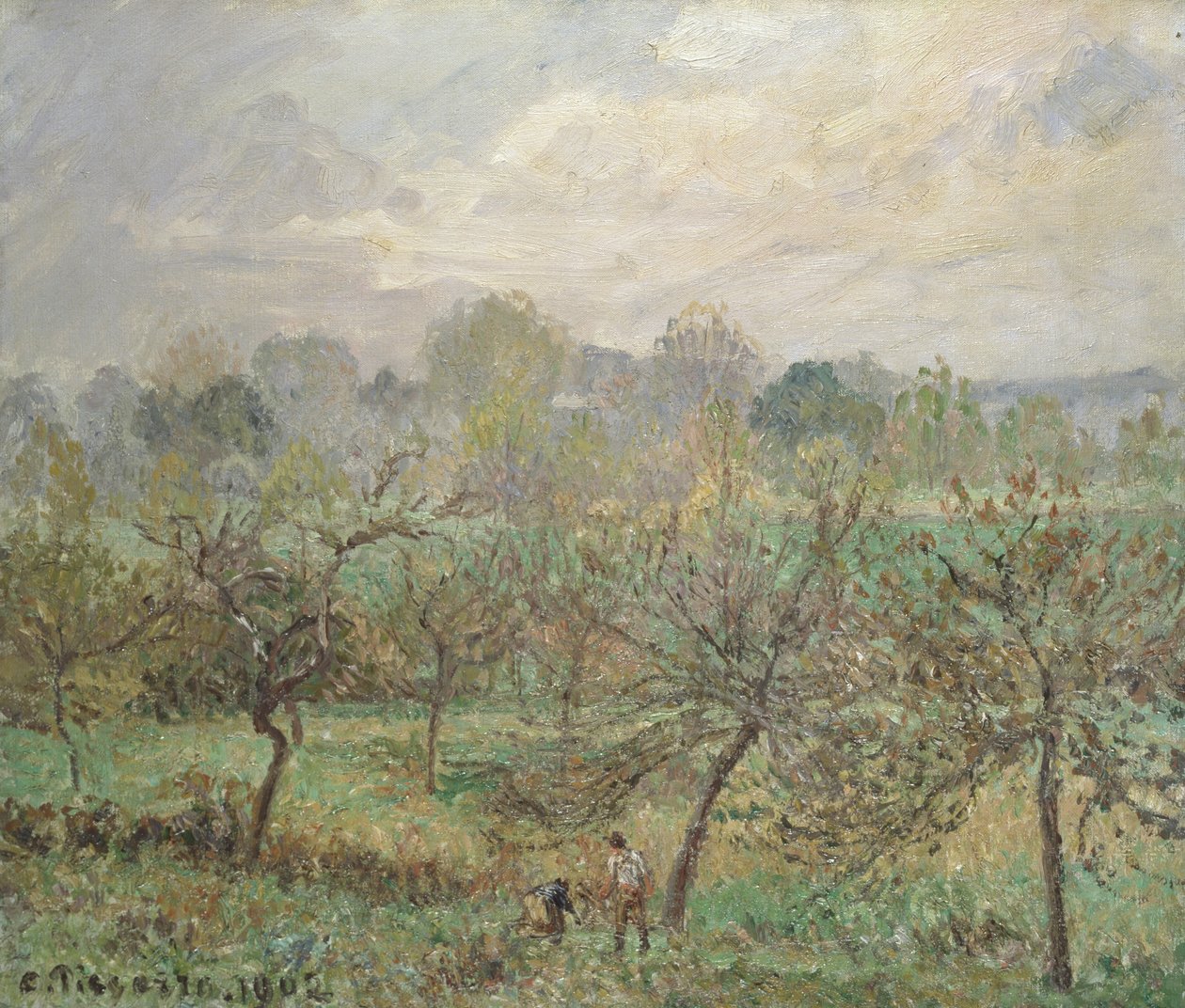 Ősz, Reggeli Köd, Éragny-sur-Epte, 1902 alkotó: Camille Jacob Pissarro