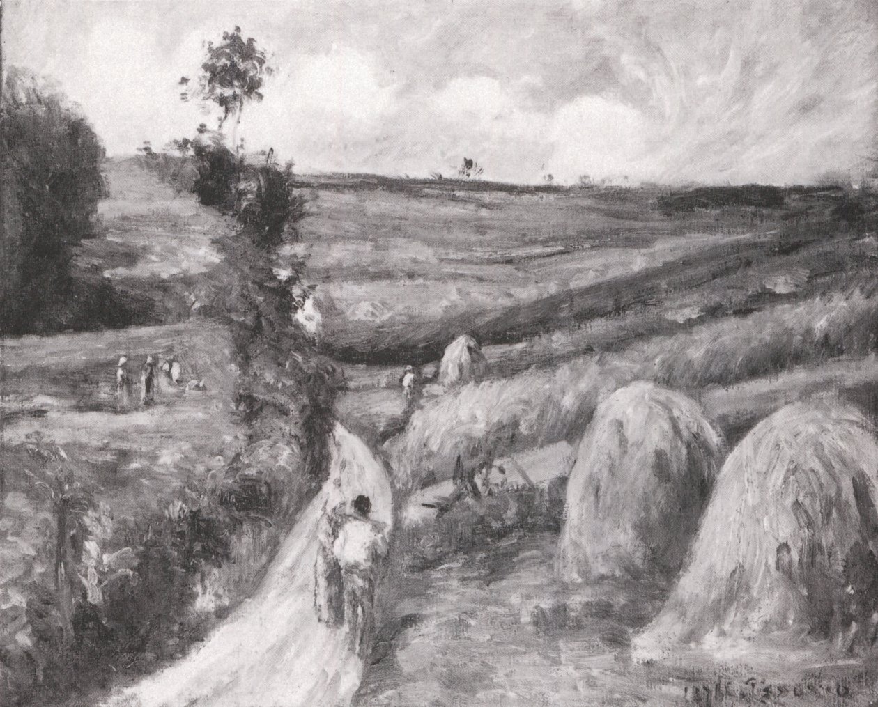 Felfelé vezető ösvény, Pontoise környékén alkotó: Camille Jacob Pissarro