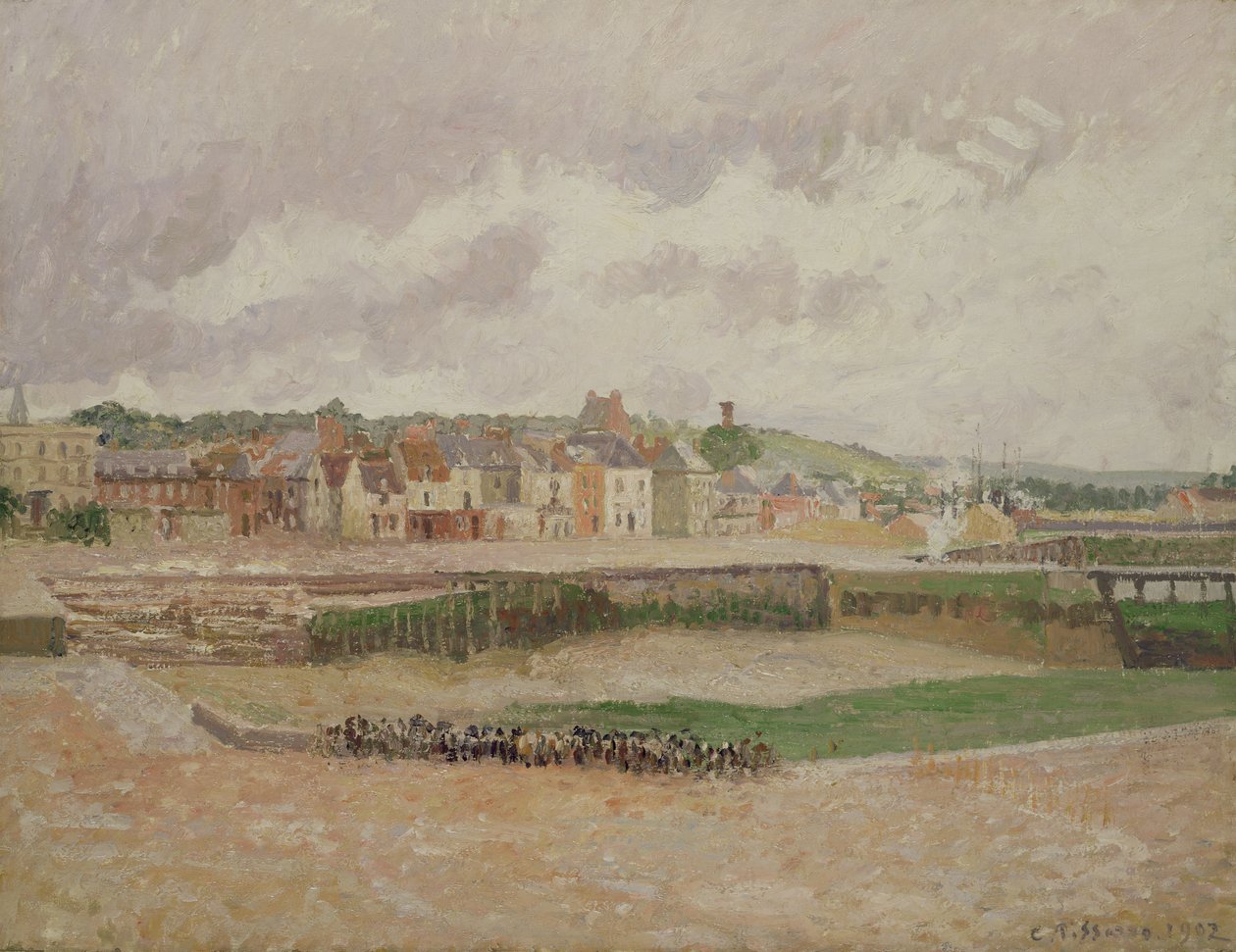 Dieppe, a Duquesne-medence, 1902 alkotó: Camille Jacob Pissarro