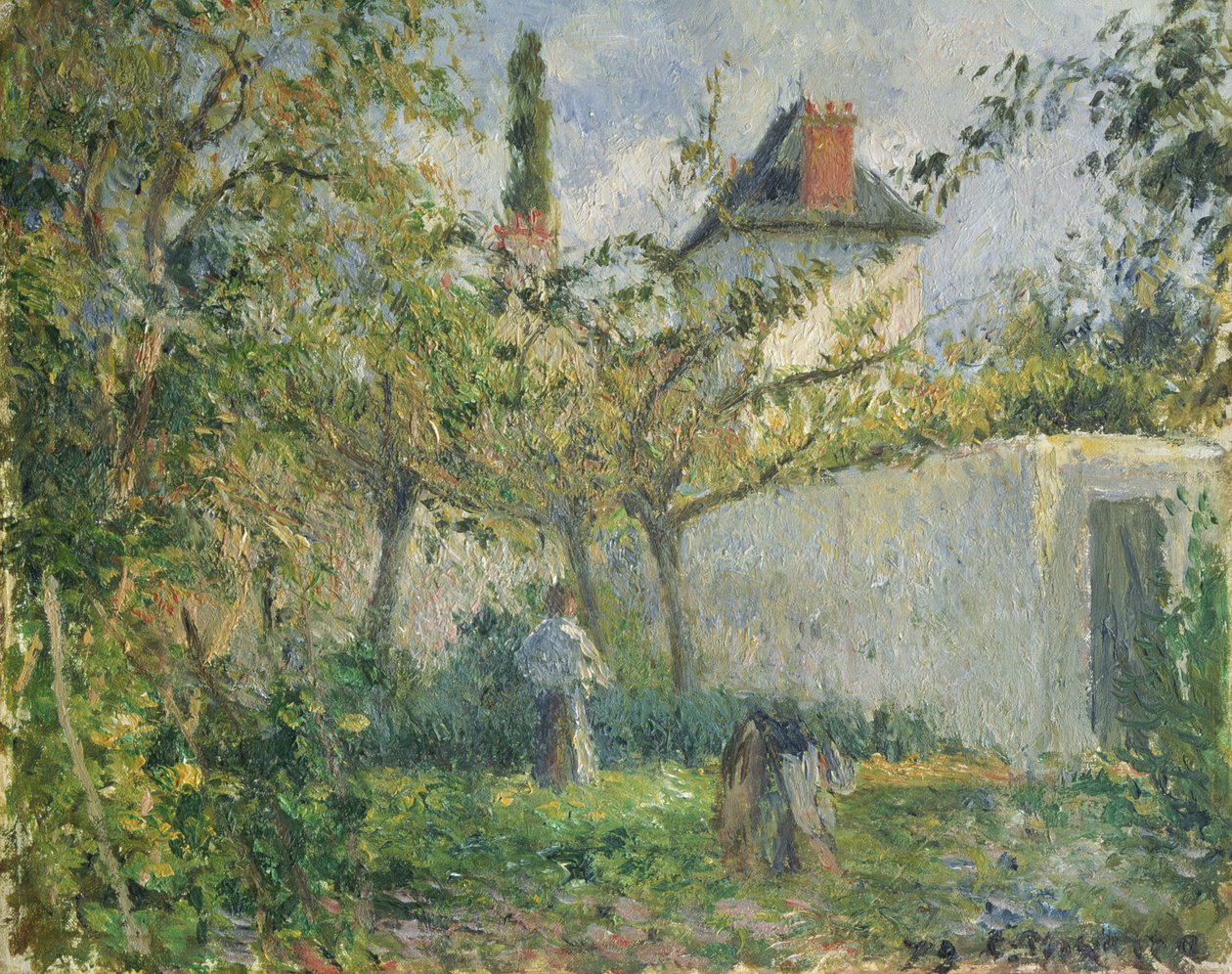 Konyhakert és Gyümölcsöskert, Pontoise, 1878 alkotó: Camille Jacob Pissarro