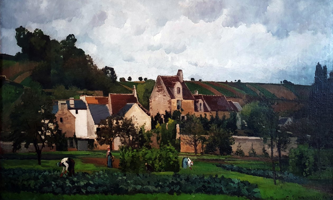 Az Ermitázs Pontoise -ban alkotó: Camille Jacob Pissarro