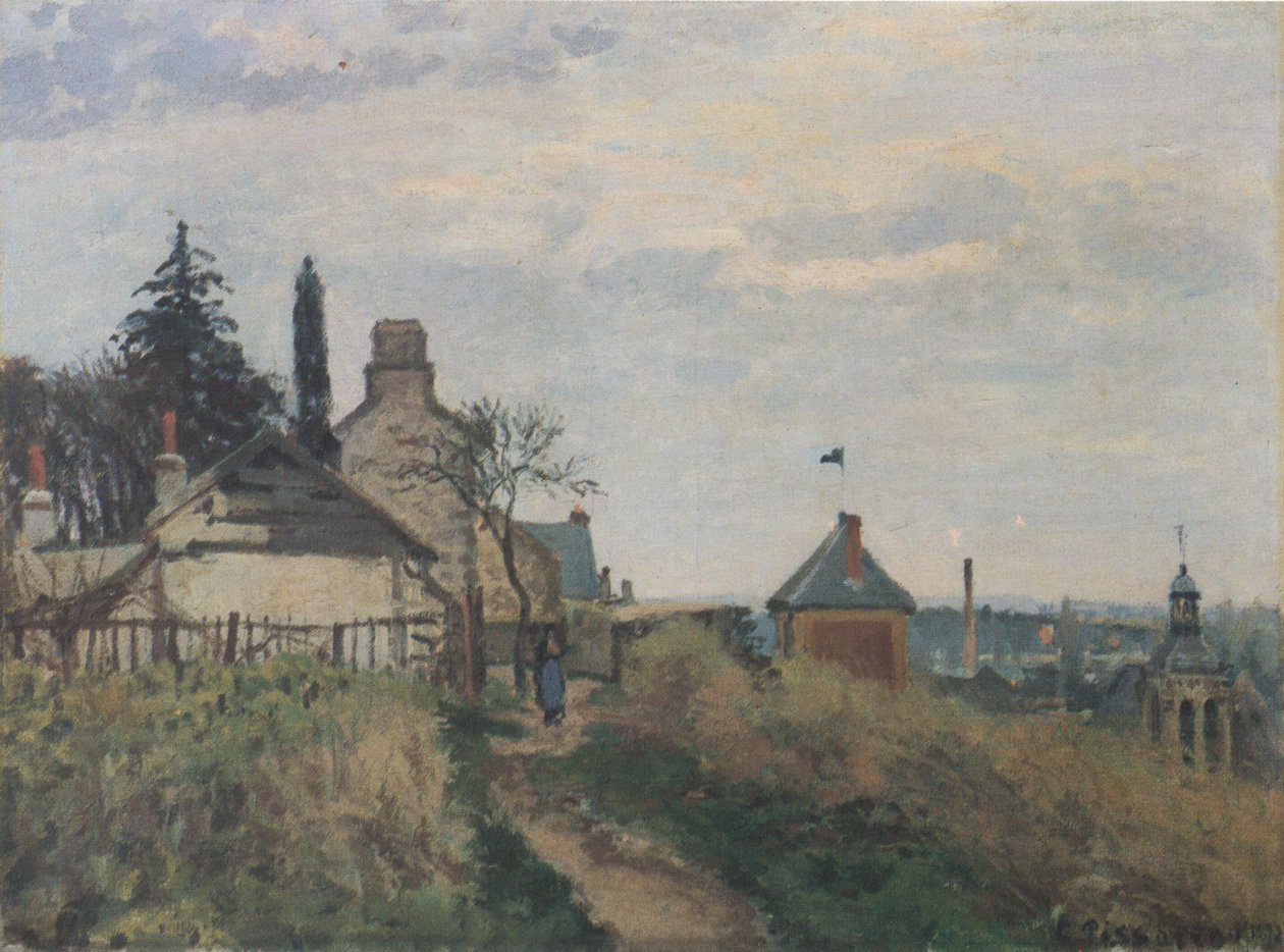 A bíróság épülete, Pontoise alkotó: Camille Jacob Pissarro