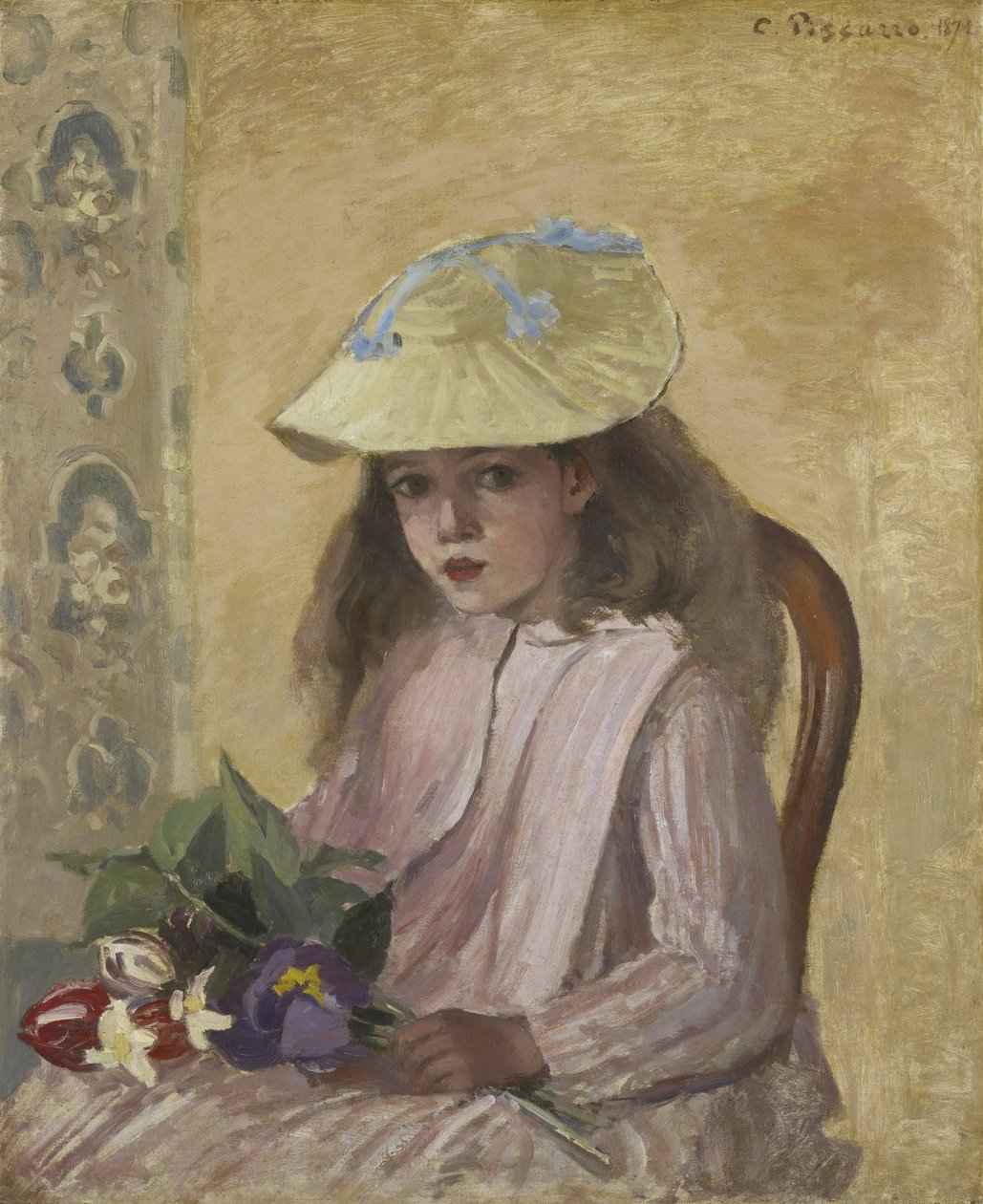 A művész lányának portréja, 1872 alkotó: Camille Jacob Pissarro