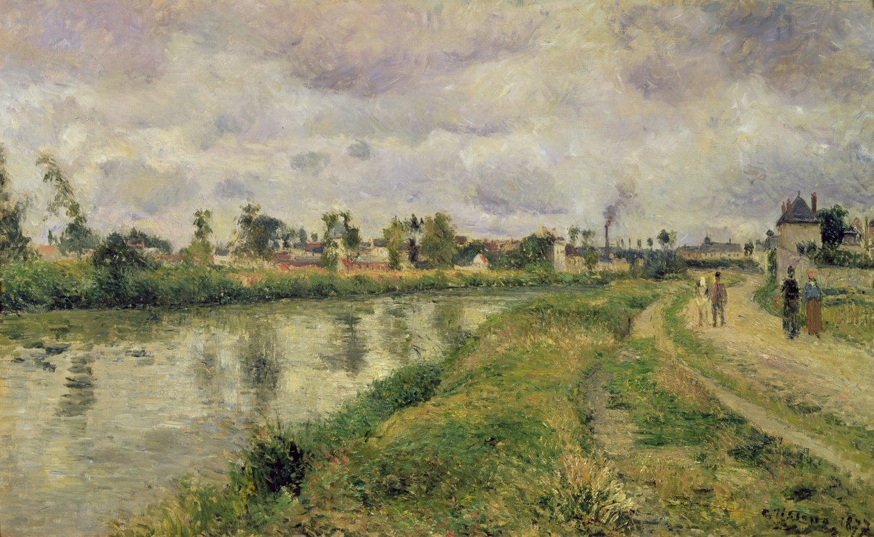 Folyami jelenet, 1873 alkotó: Camille Jacob Pissarro
