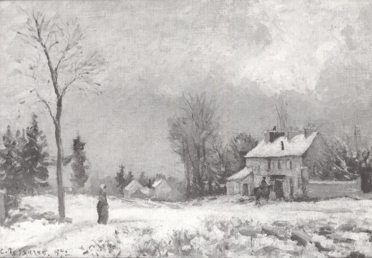 Útvonal Versailles-ból Saint-Germain-ből Louveciennes-be alkotó: Camille Jacob Pissarro