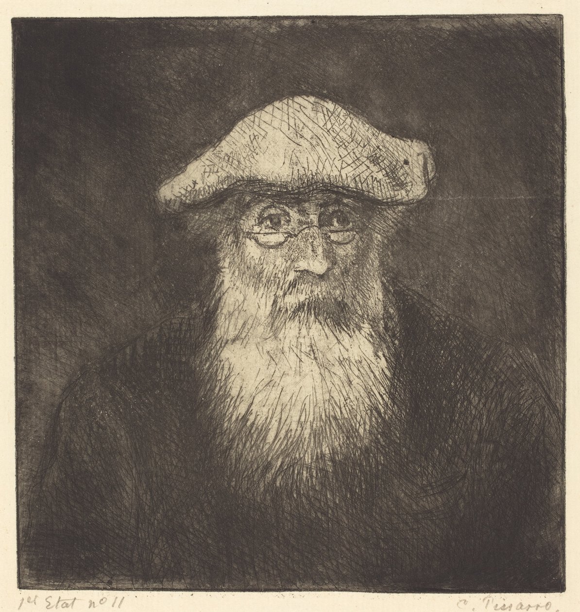 Önarckép, 1890 körül alkotó: Camille Jacob Pissarro