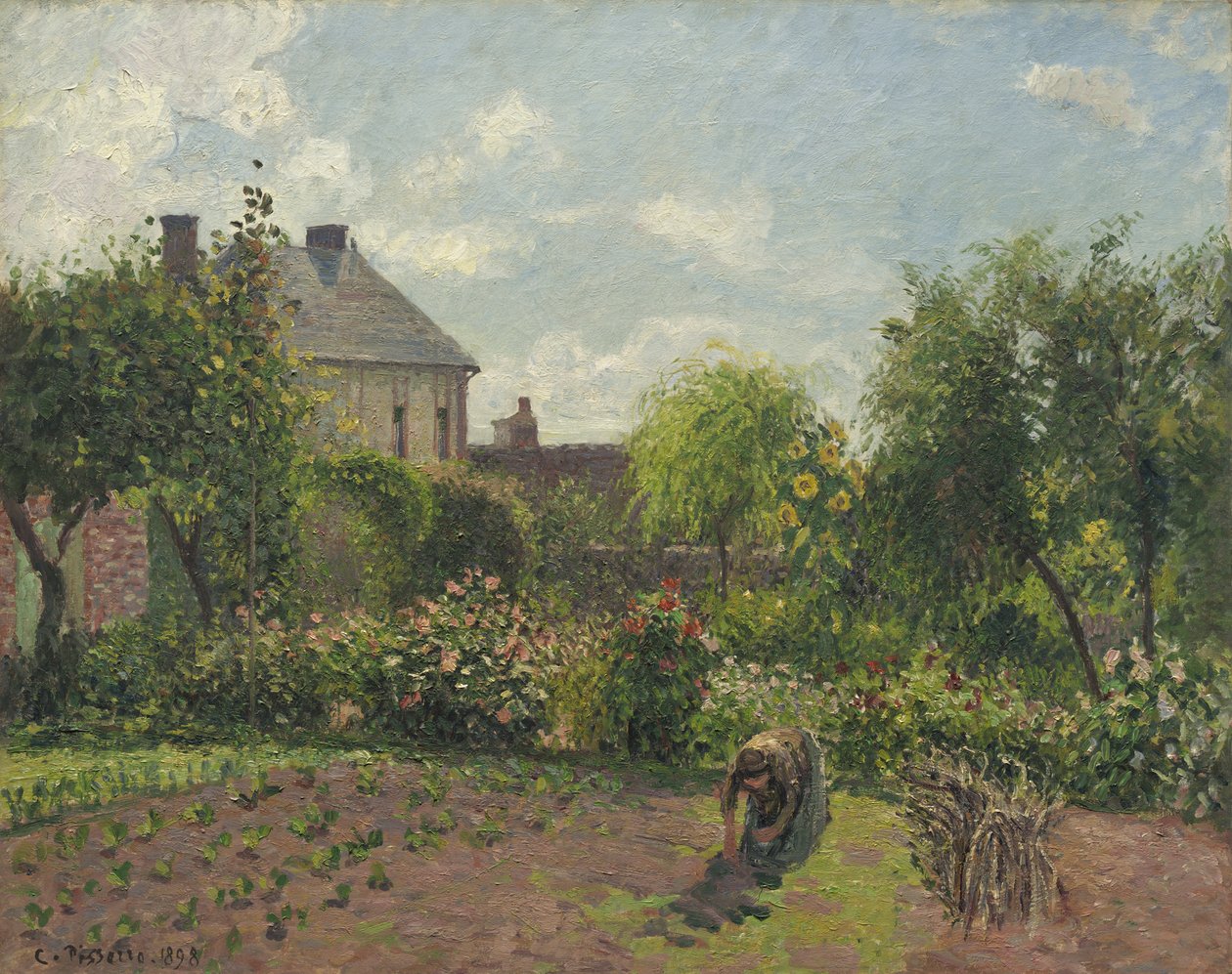 A művész kertje Eragnyban, 1898 alkotó: Camille Jacob Pissarro