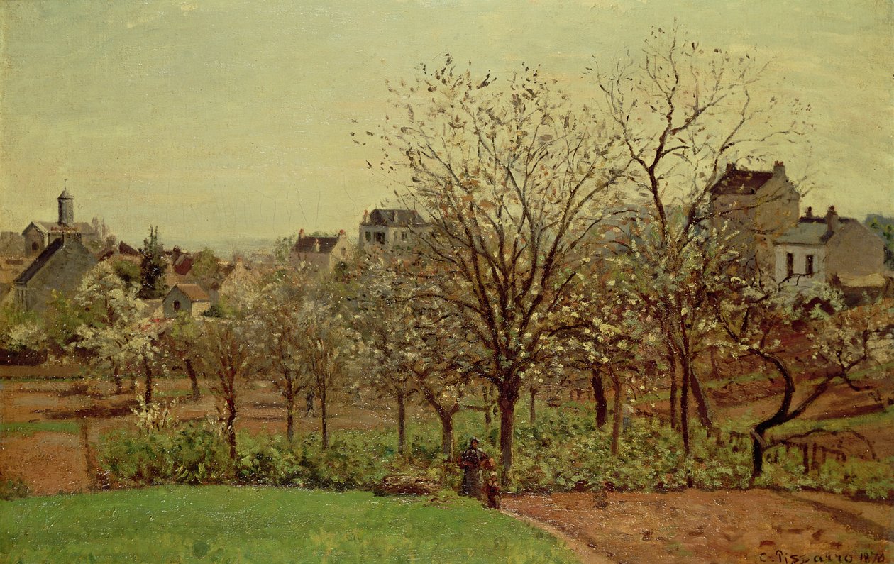 A gyümölcsöskert, 1870 alkotó: Camille Jacob Pissarro