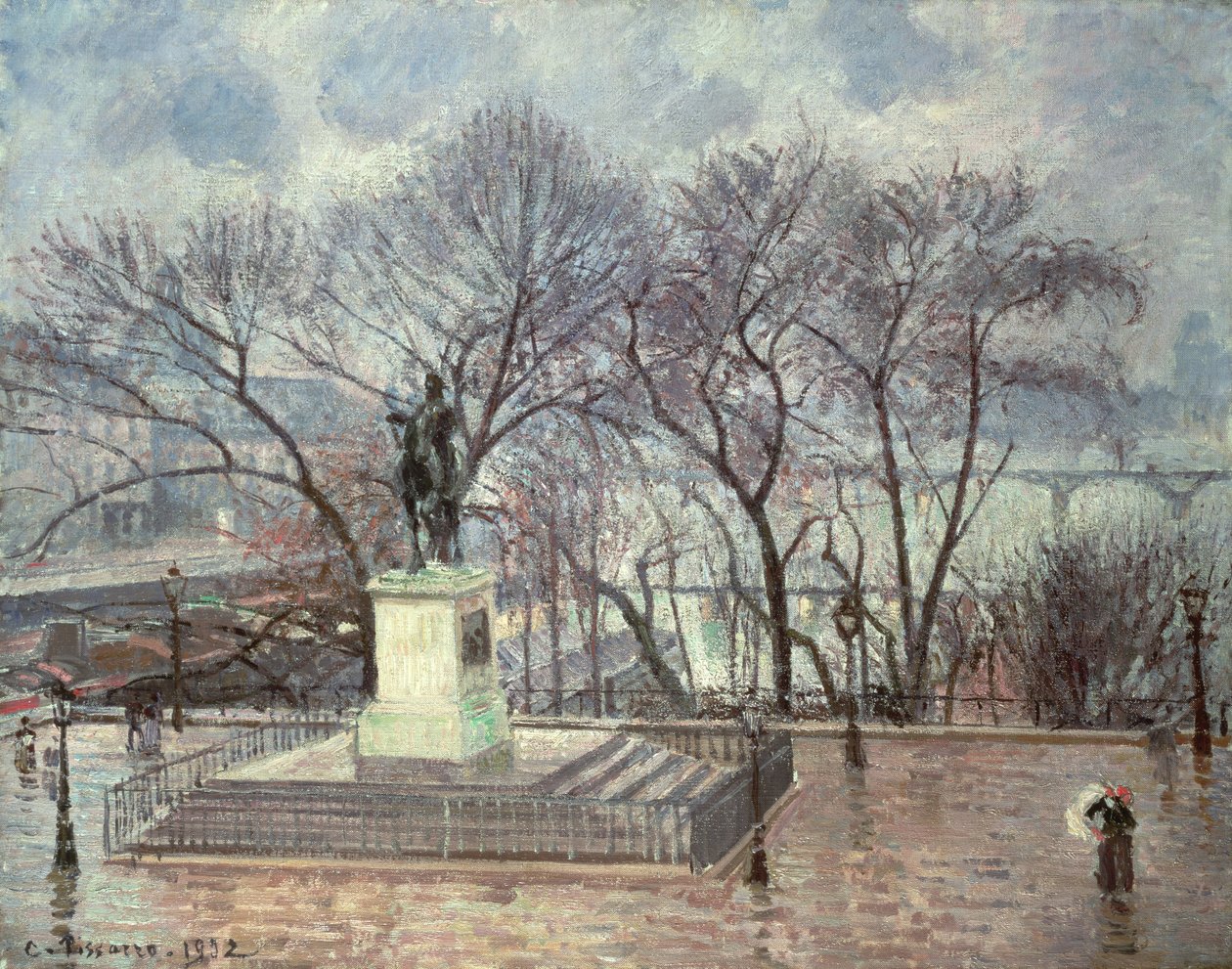 A Pont Neuf, Párizs, 1902 alkotó: Camille Jacob Pissarro