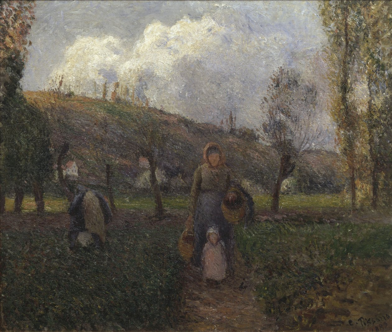 A visszatérés a mezőkről alkotó: Camille Jacob Pissarro
