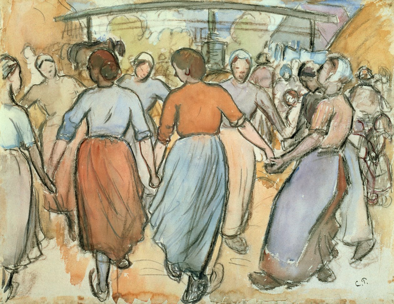 A forduló, 1884 körül alkotó: Camille Jacob Pissarro