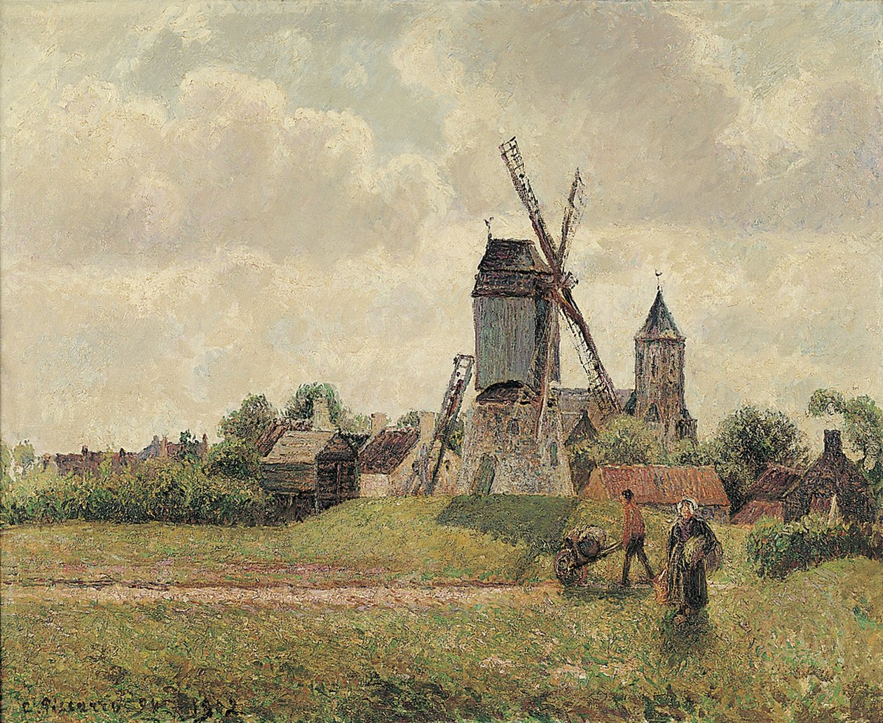 A Vieux-Moulin Knokkeban 1894, 1902 alkotó: Camille Jacob Pissarro