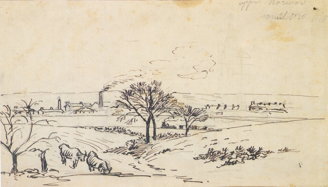 Kilátás Felső-Norwoodból alkotó: Camille Jacob Pissarro