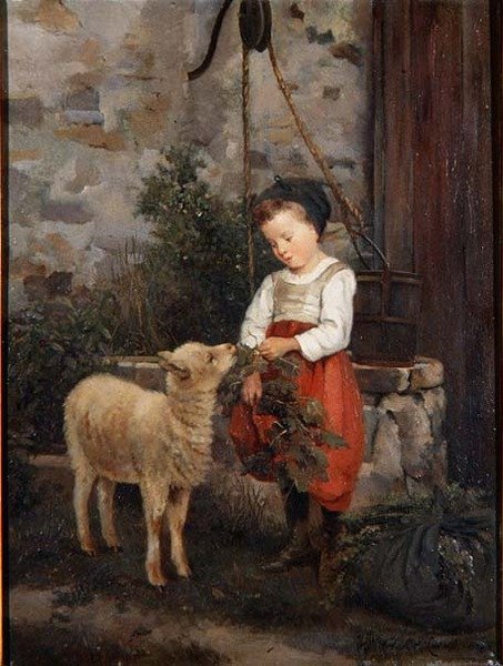 A kedvtelésből tartott bárány alkotó: Camille Leopold Cabaillot Lasalle