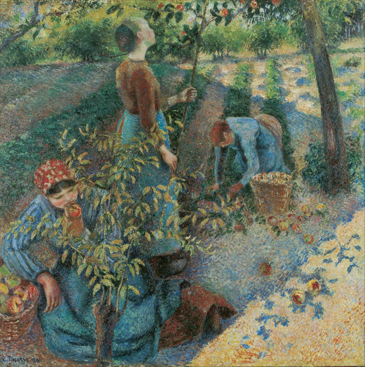 Almaszedés alkotó: Camille Jacob Pissarro