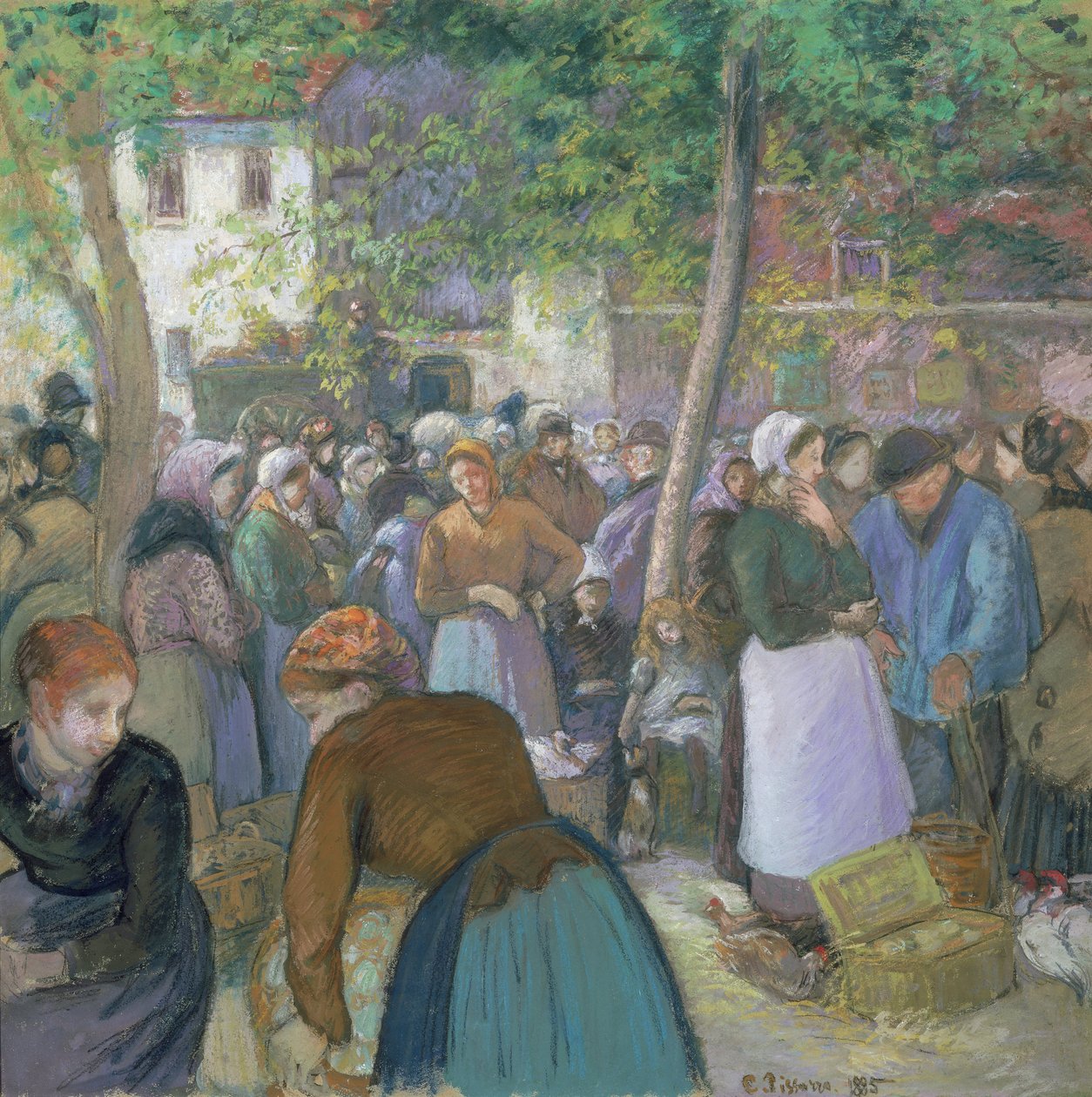Baromfipiac Gisorson alkotó: Camille Jacob Pissarro