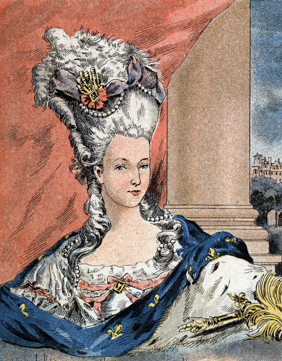 Habsburg Lorraine, Franciaország királynője (1755-1793) Marie Antoinette portréja. alkotó: Camille Gilbert