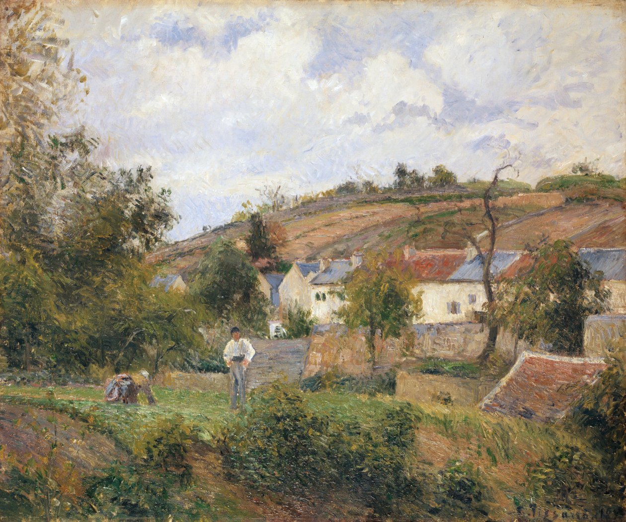 A Hermitage sarka, Pontoise, 1878 alkotó: Camille Jacob Pissarro