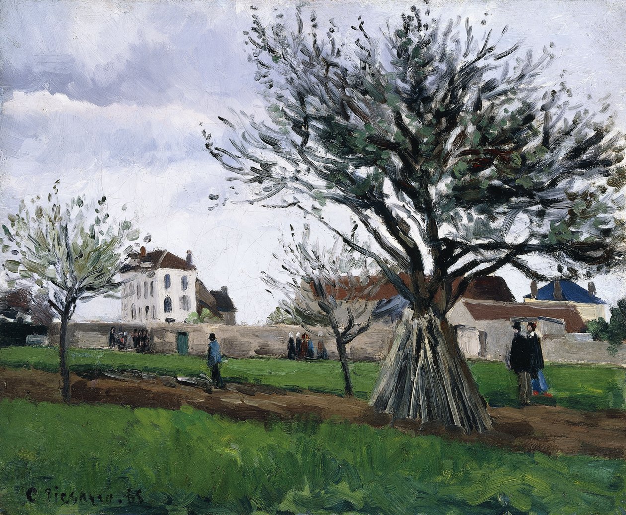 Almafák Pontoise-ban alkotó: Camille Jacob Pissarro
