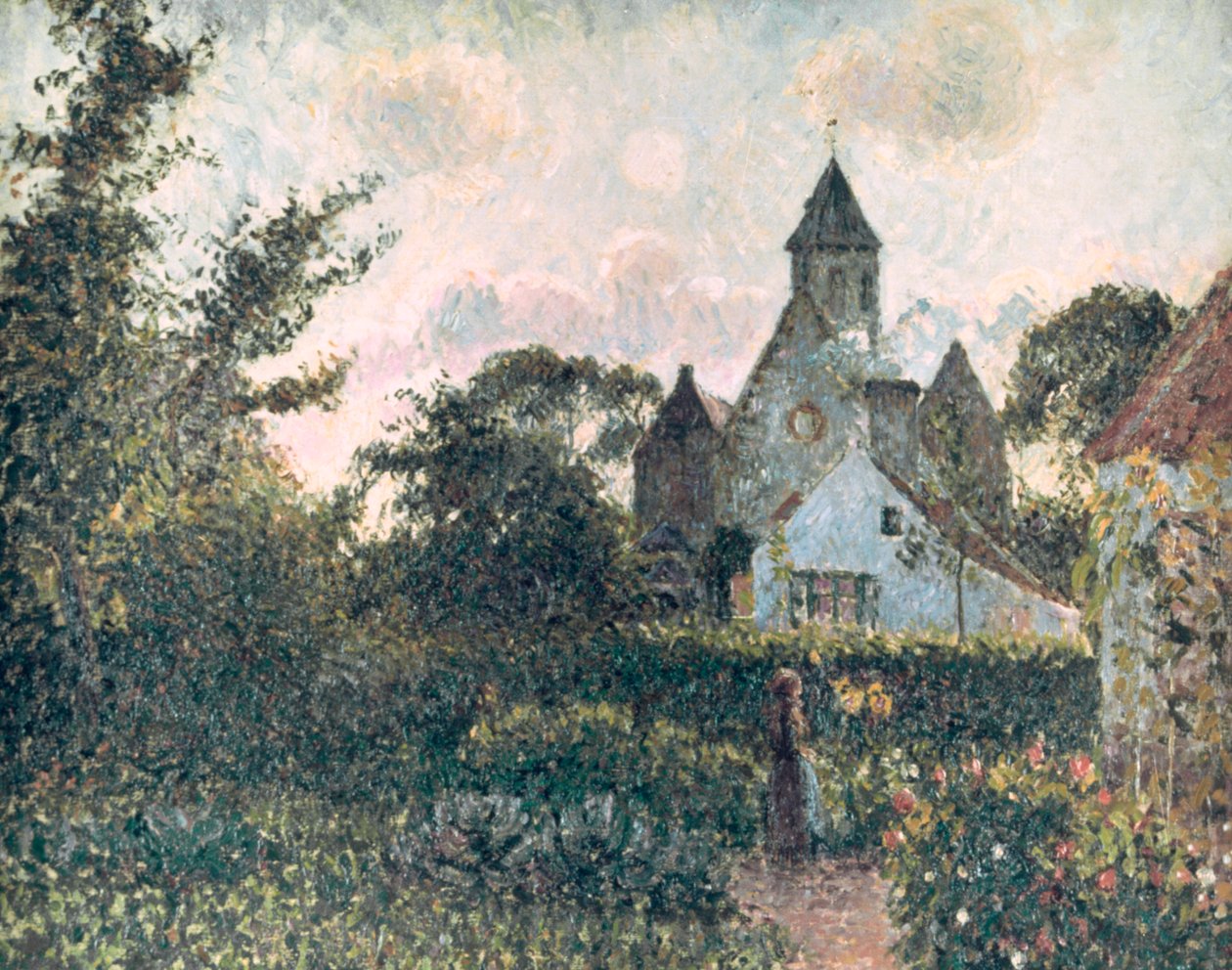 Knocke templom, 1894 alkotó: Camille Jacob Pissarro