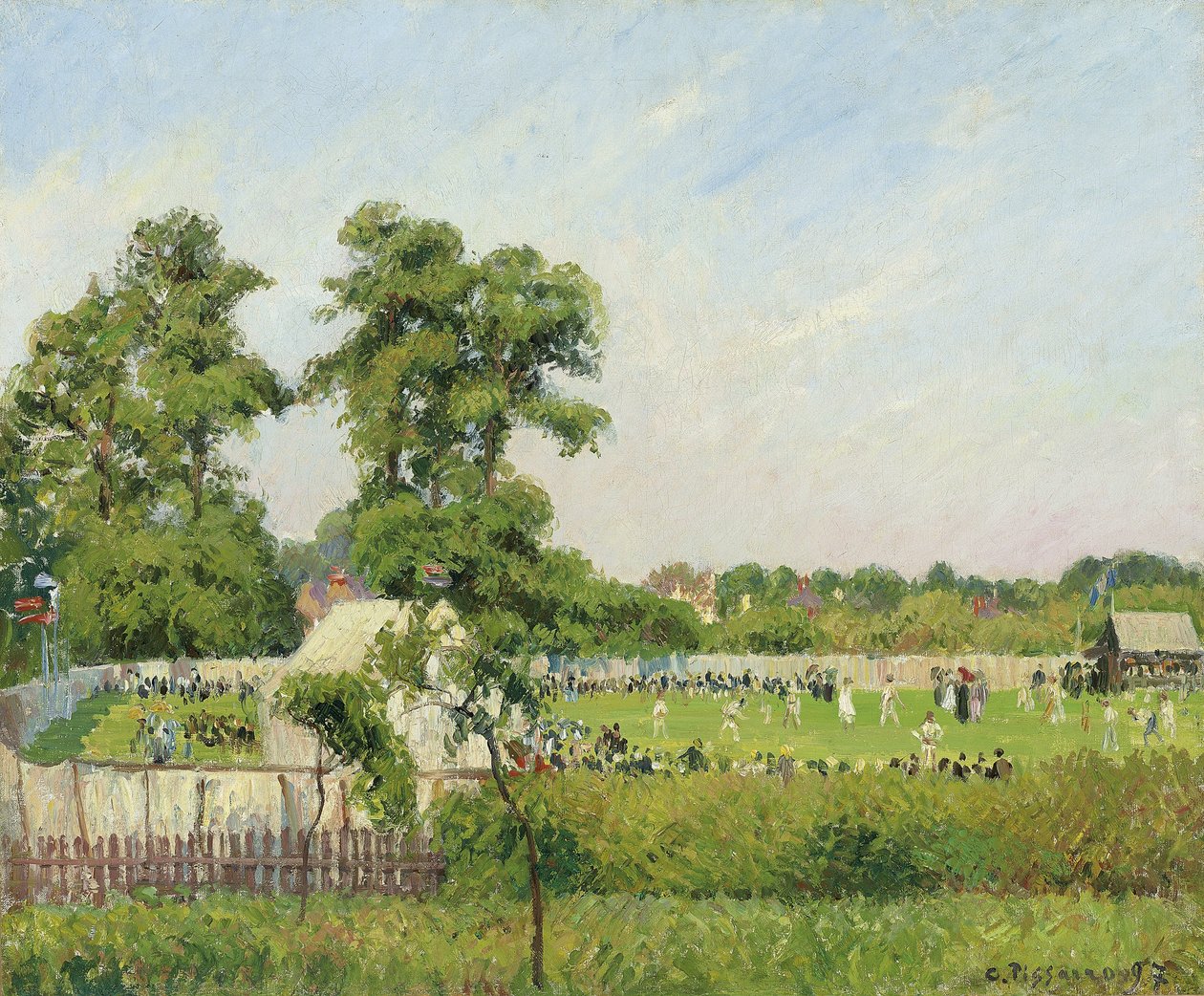 Krikettmérkőzés a Bedford Parkban, London, 1897 alkotó: Camille Jacob Pissarro