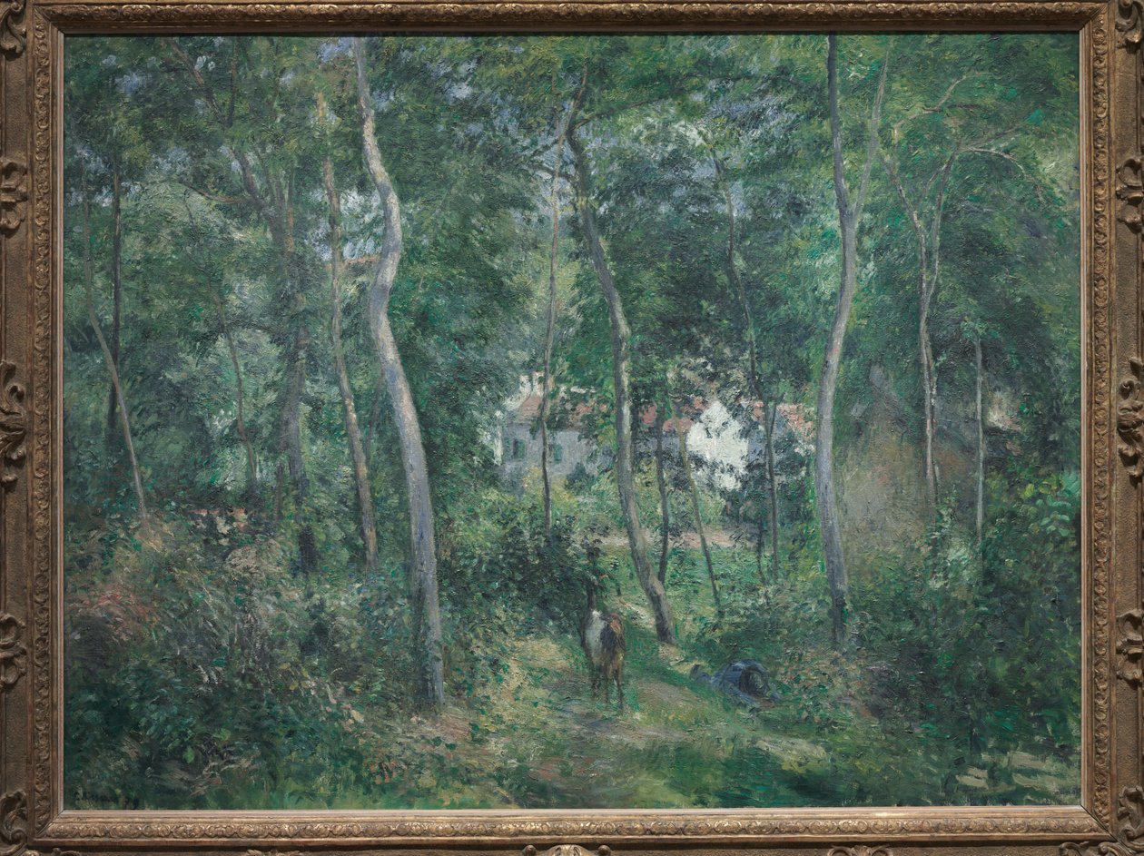 Az erdő széle L"Hermitage közelében, Pontoise, 1879 alkotó: Camille Jacob Pissarro