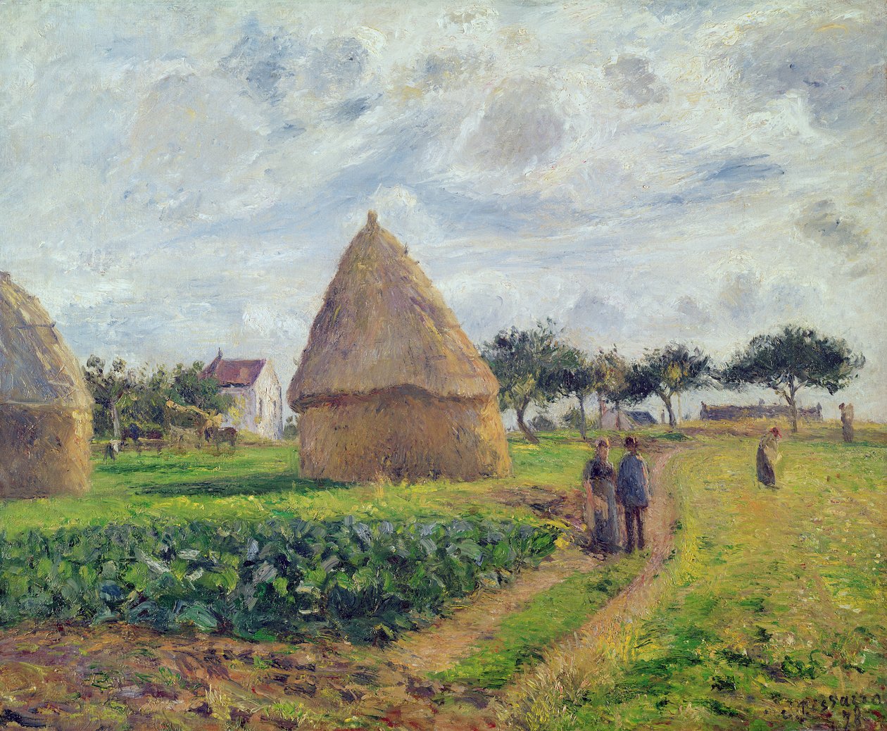 Szénakazal (olaj) alkotó: Camille Jacob Pissarro