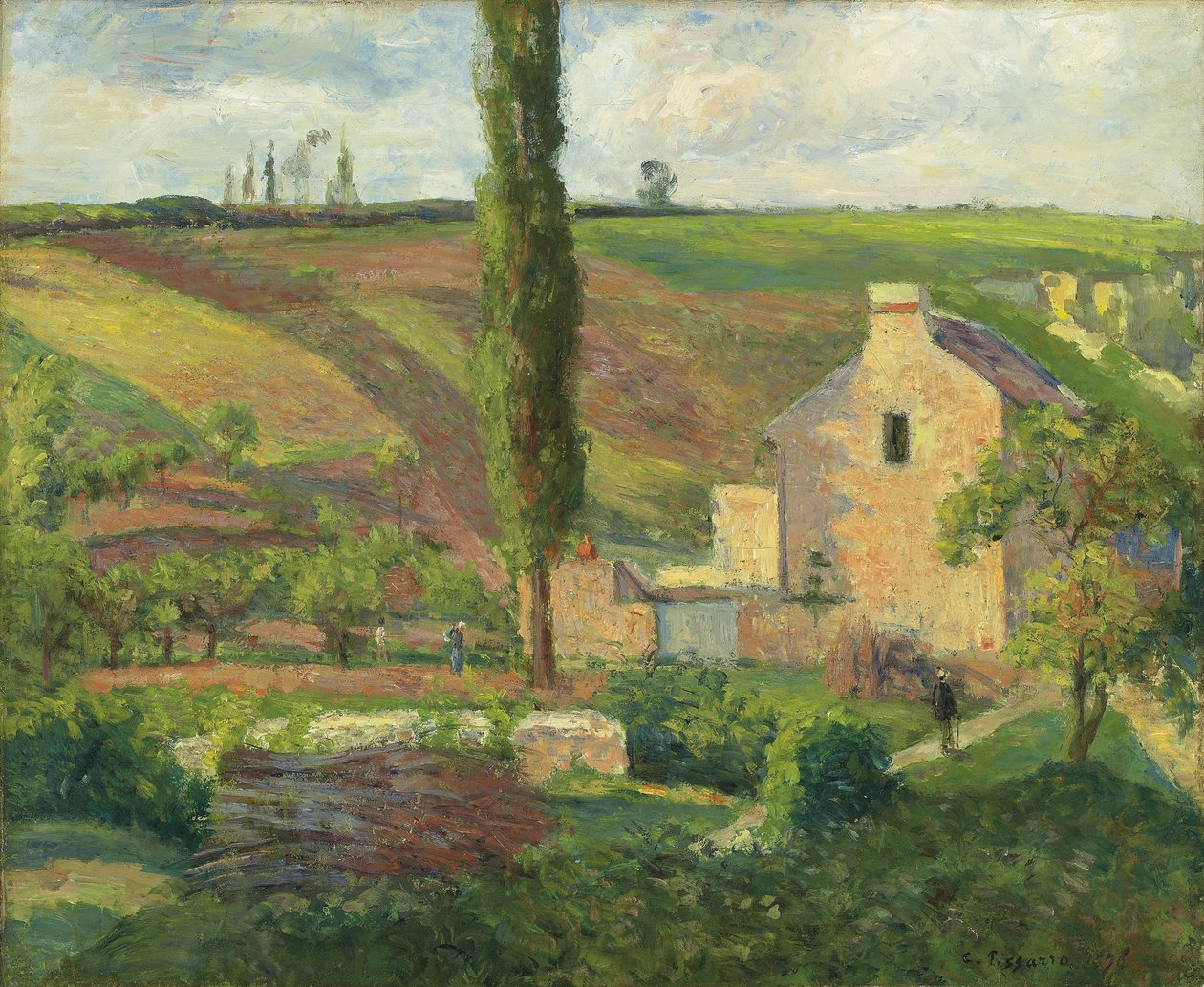A Cote des Mathurins az Ermitázsban, Pontoise, 1876 alkotó: Camille Jacob Pissarro