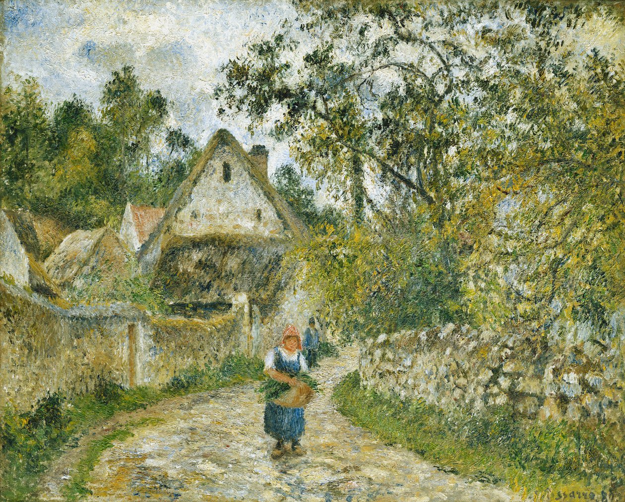 Az út Hameau-Chaumieresből Valhermeilbe alkotó: Camille Jacob Pissarro