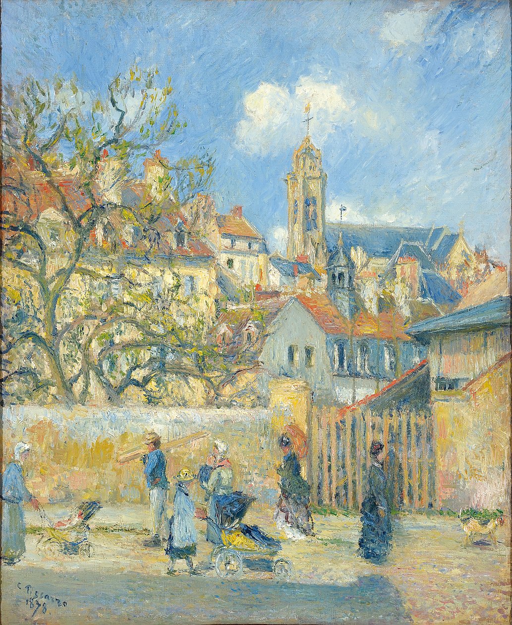 A Cart Park, Pontoise, 1878 alkotó: Camille Jacob Pissarro
