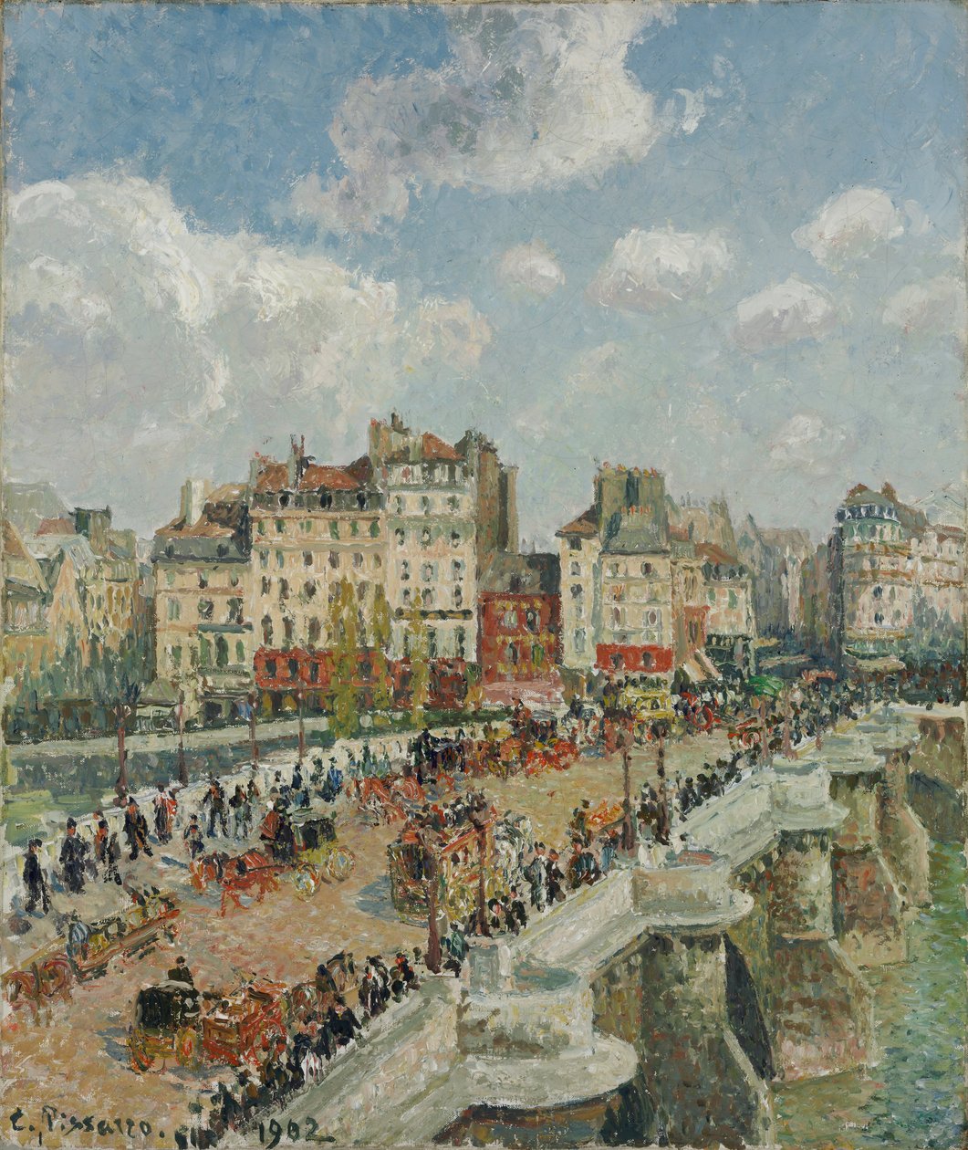 Az új híd, 1902 alkotó: Camille Jacob Pissarro