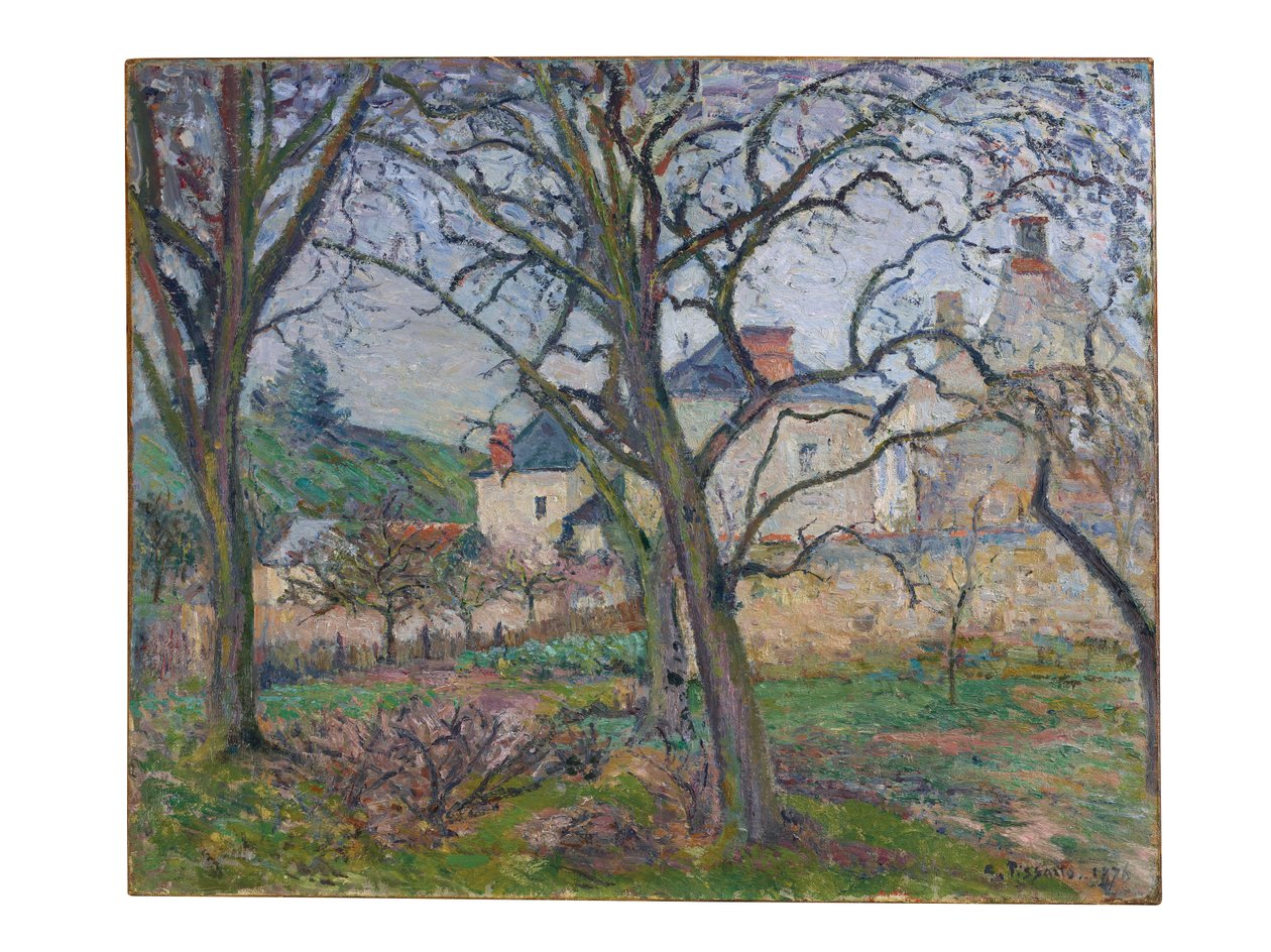 Maubuisson kertje a Saint-Denis-part felé nézve, Pontoise, 1876 alkotó: Camille Jacob Pissarro
