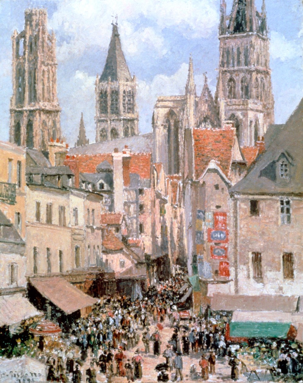 Levine és Walk Rouen, 1898 alkotó: Camille Jacob Pissarro
