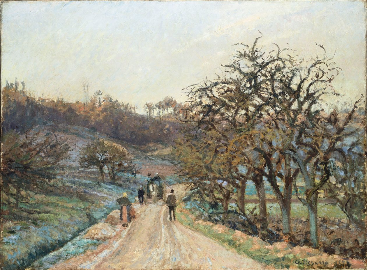 Gyümölcsöskert d"Osny közelében, Pontoise, 1874 alkotó: Camille Jacob Pissarro