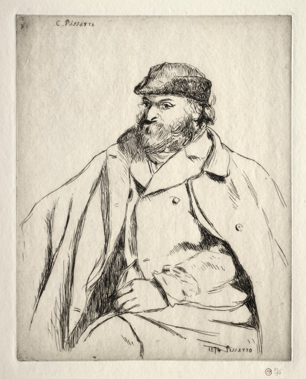Paul Cezanne, 1874. alkotó: Camille Jacob Pissarro