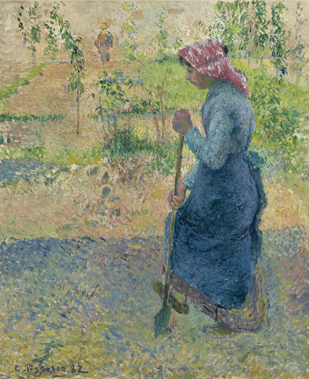 Parasztlány munkás, 1882 alkotó: Camille Jacob Pissarro