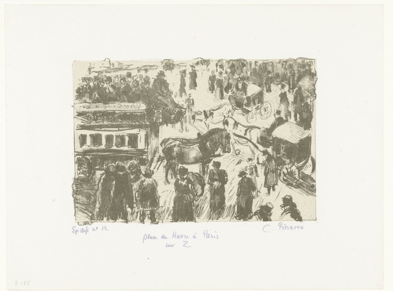 Place du Havre Place du Havre Párizsban a Z-n (cím az objektumon) alkotó: Camille Jacob Pissarro