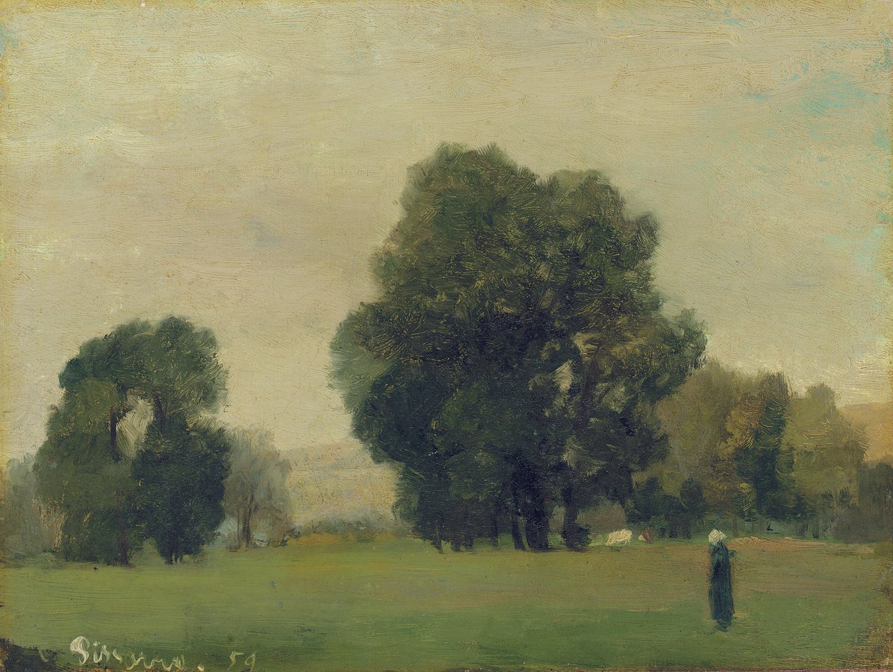 La Roche-Guyon rétjei, 1859 alkotó: Camille Jacob Pissarro