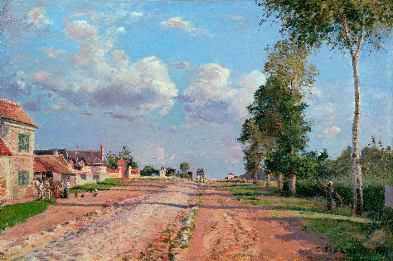 Út Versailles-ba, Rocquencourt, 1871 alkotó: Camille Jacob Pissarro