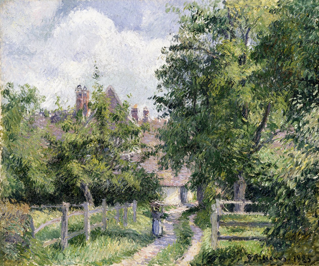 Saint-Martin, Gisors közelében, 1885 alkotó: Camille Jacob Pissarro